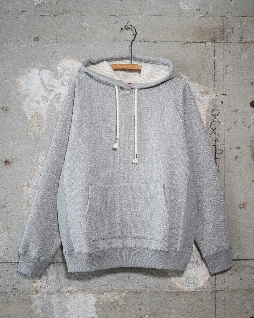 Wonder Looper 876gsm Double Heavyweight French Terry Pullover Hoodie - Heather Grey | Wonder Looper Sweaters & Knitwear | JEANSTORE