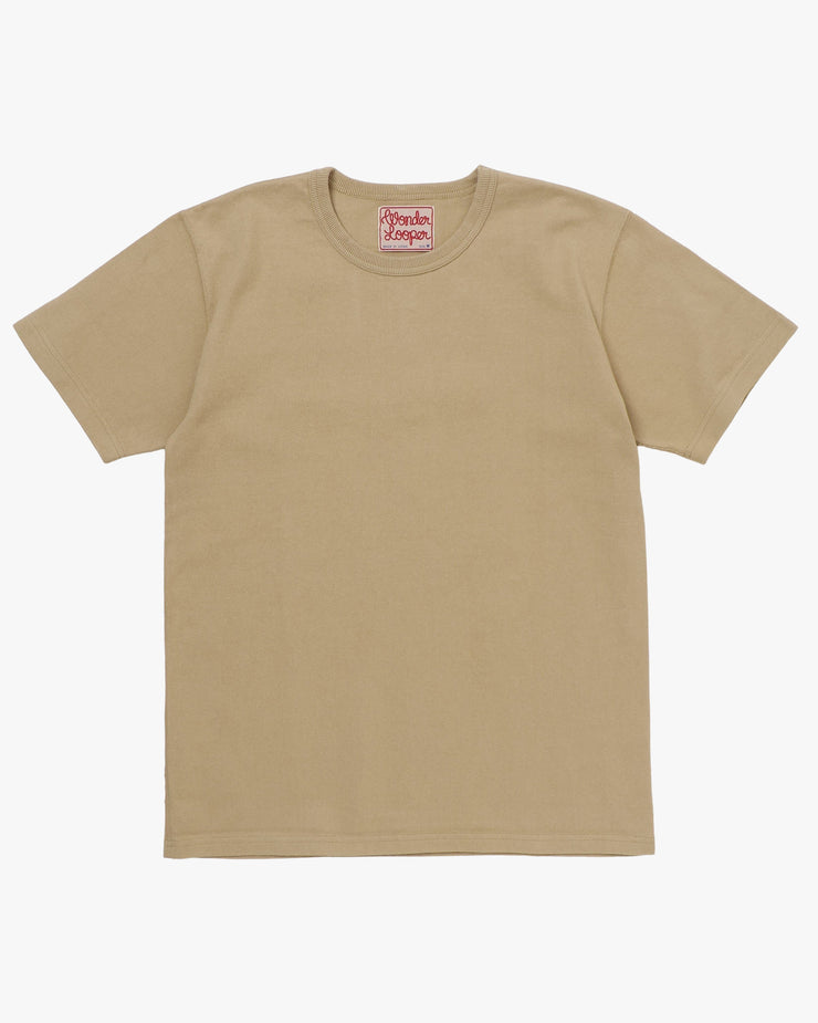 Wonder Looper 409gsm Double Heavyweight T Shirt - Sand | Wonder Looper T Shirts | JEANSTORE