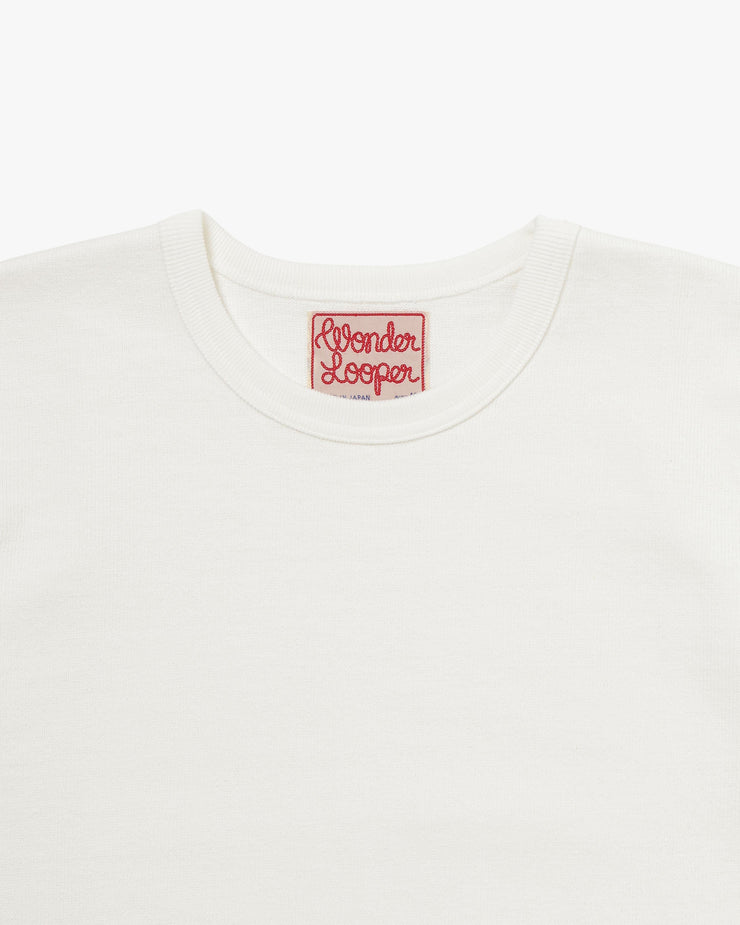 Wonder Looper 593gsm Triple Heavyweight Tsurami T Shirt - White | Wonder Looper T Shirts | JEANSTORE