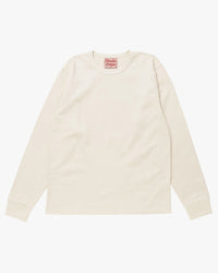 Wonder Looper 409gsm Double Heavyweight L/S T Shirt - Ecru