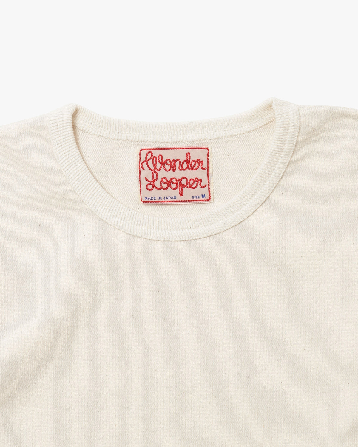 Wonder Looper 409gsm Double Heavyweight L/S T Shirt - Ecru