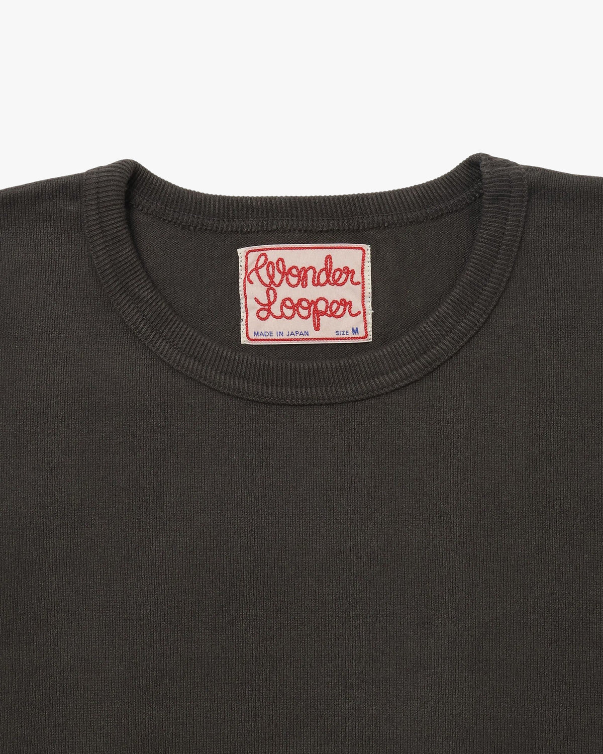 Wonder Looper 409gsm Double Heavyweight L/S T Shirt - Sumi Black | Wonder Looper T Shirts | JEANSTORE