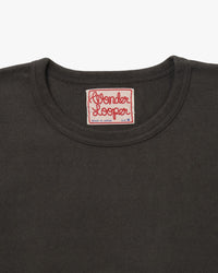 Wonder Looper 409gsm Double Heavyweight L/S T Shirt - Sumi Black | Wonder Looper T Shirts | JEANSTORE