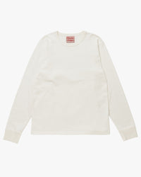 Wonder Looper 409gsm Double Heavyweight L/S T Shirt - White | Wonder Looper T Shirts | JEANSTORE