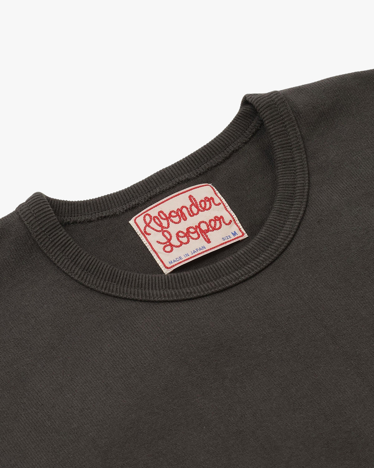 Wonder Looper 409gsm Double Heavyweight T Shirt - Sumi Black | Wonder Looper T Shirts | JEANSTORE