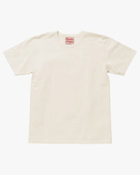Wonder Looper 409gsm Double Heavyweight T Shirt - Ecru | Wonder Looper T Shirts | JEANSTORE