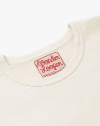 Wonder Looper 409gsm Double Heavyweight T Shirt - Ecru | Wonder Looper T Shirts | JEANSTORE