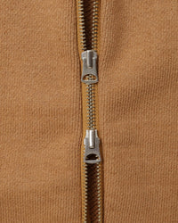 Wonder Looper 825gsm Double Heavyweight French Terry Foxfibre® Zip Hoodie - Coyote 80