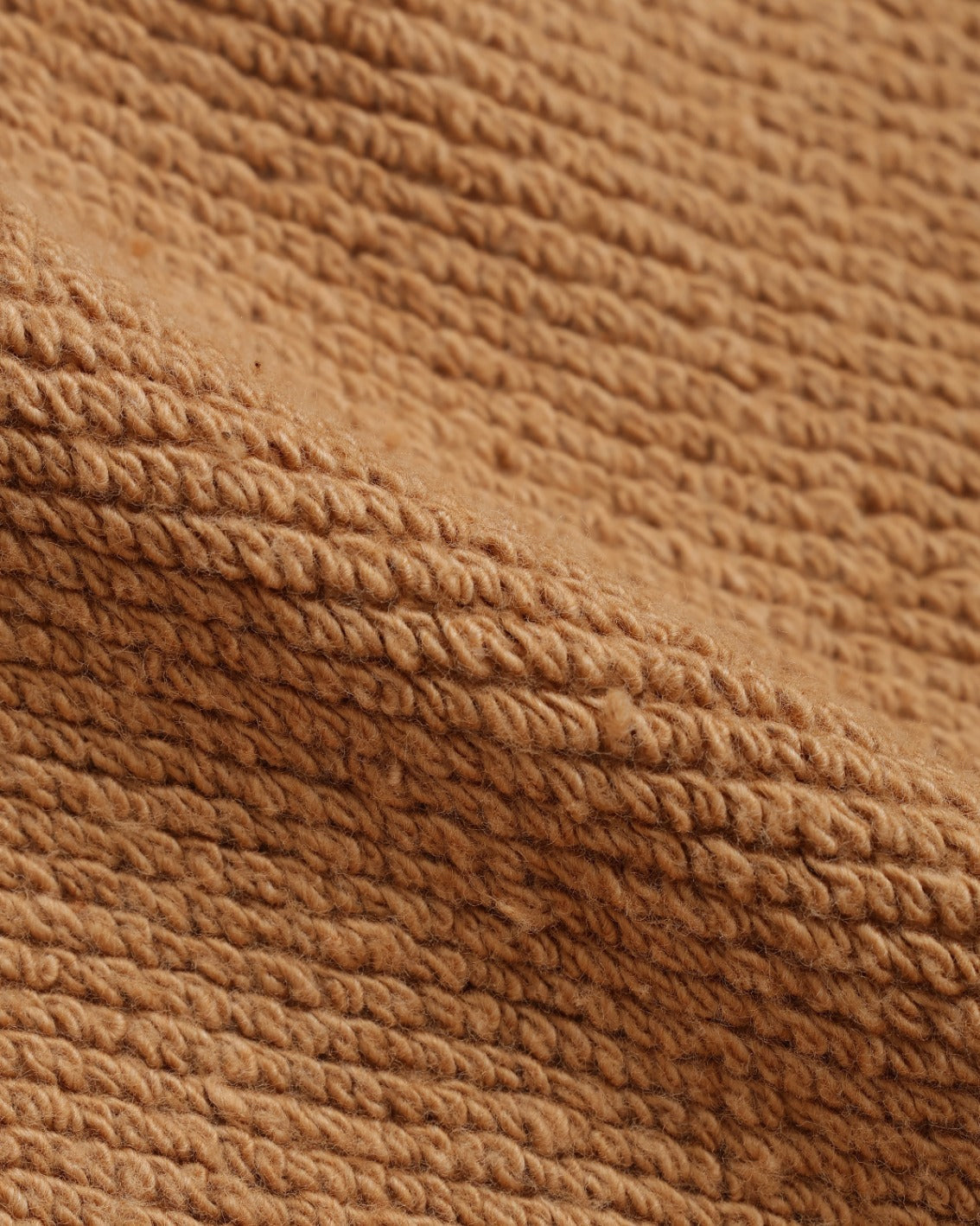 Wonder Looper 825gsm Double Heavyweight French Terry Foxfibre® Zip Hoodie - Coyote 80