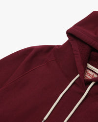 Wonder Looper Super Looper French Terry Pullover Hoodie - Burgundy