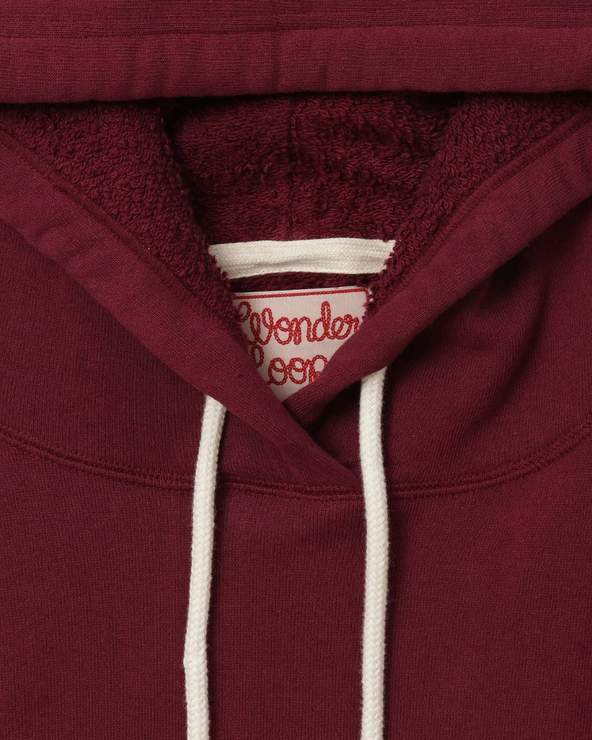 Wonder Looper Super Looper French Terry Pullover Hoodie - Burgundy
