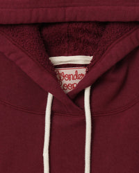 Wonder Looper Super Looper French Terry Pullover Hoodie - Burgundy