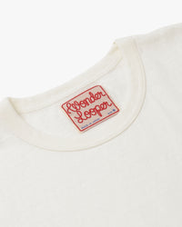 Wonder Looper ELS Recycled Cotton Slub T Shirt - White | Wonder Looper T Shirts | JEANSTORE