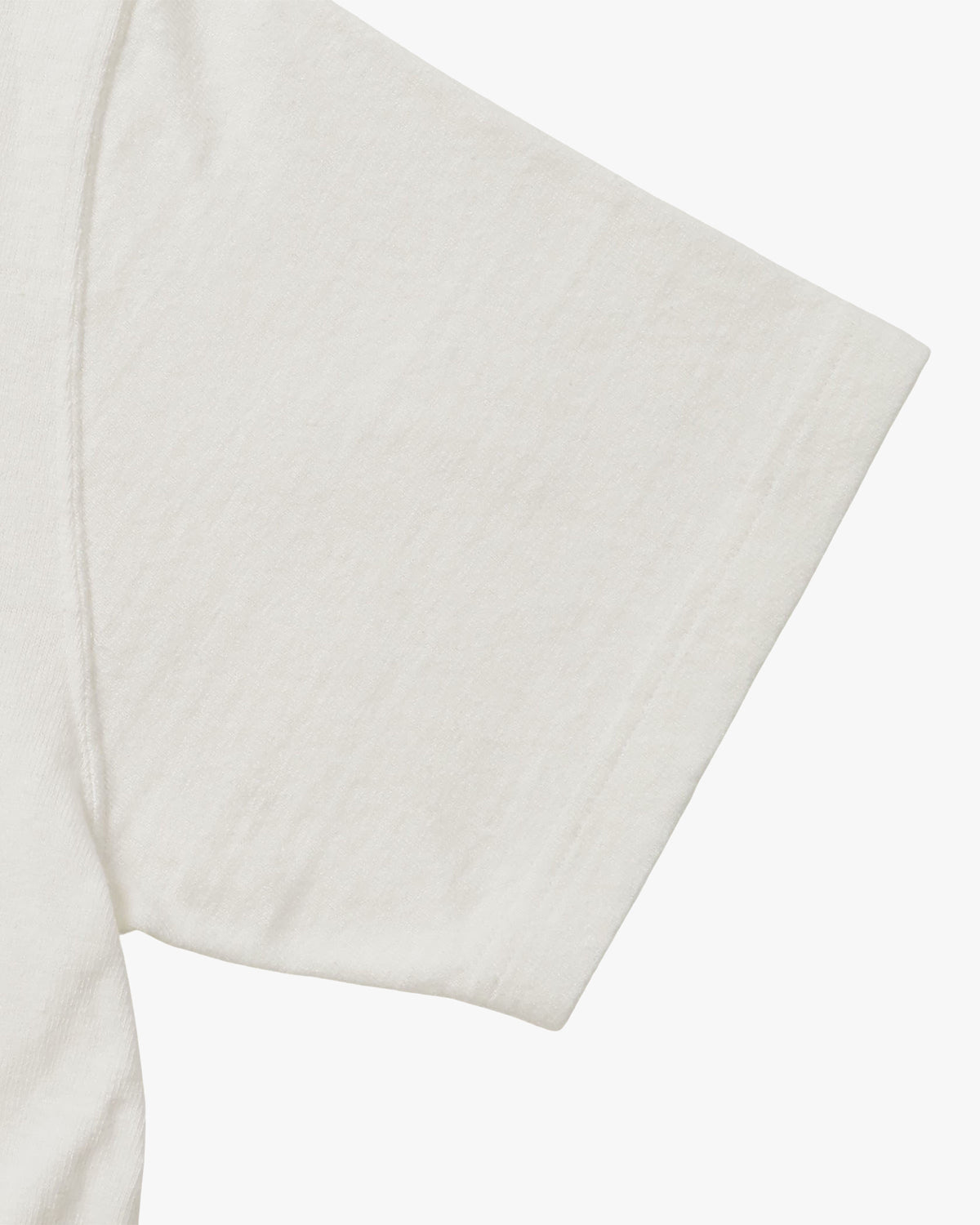 Wonder Looper ELS Recycled Cotton Slub T Shirt - White | Wonder Looper T Shirts | JEANSTORE