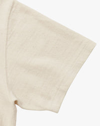 Wonder Looper ELS Recycled Cotton Slub T Shirt - Ecru | Wonder Looper T Shirts | JEANSTORE