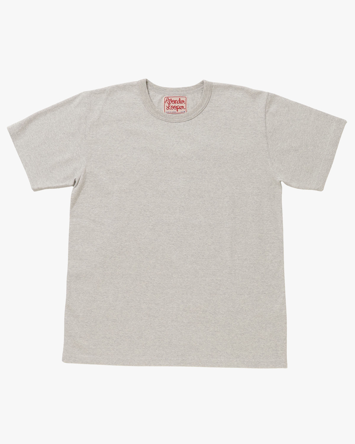 Wonder Looper ELS Recycled Cotton Slub T Shirt - Heather Grey | Wonder Looper T Shirts | JEANSTORE
