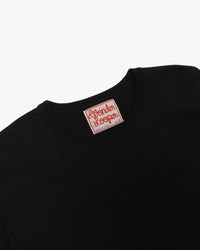 Wonder Looper 409gsm Double Heavyweight L/S T Shirt - Black | Wonder Looper T Shirts | JEANSTORE