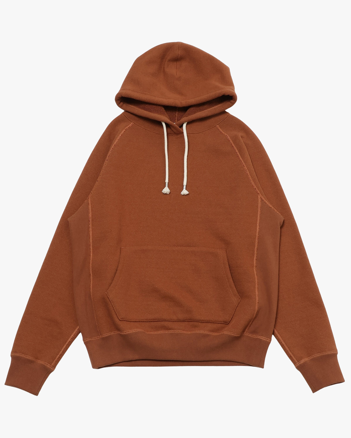 Wonder Looper 876gsm Double Heavyweight French Terry Pullover Hoodie - Rust | Wonder Looper Sweaters & Knitwear | JEANSTORE