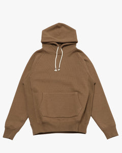 Wonder Looper 825gsm Double Heavyweight French Terry Iron Mordant Foxfibre® Pullover Hoodie - Coyote 80