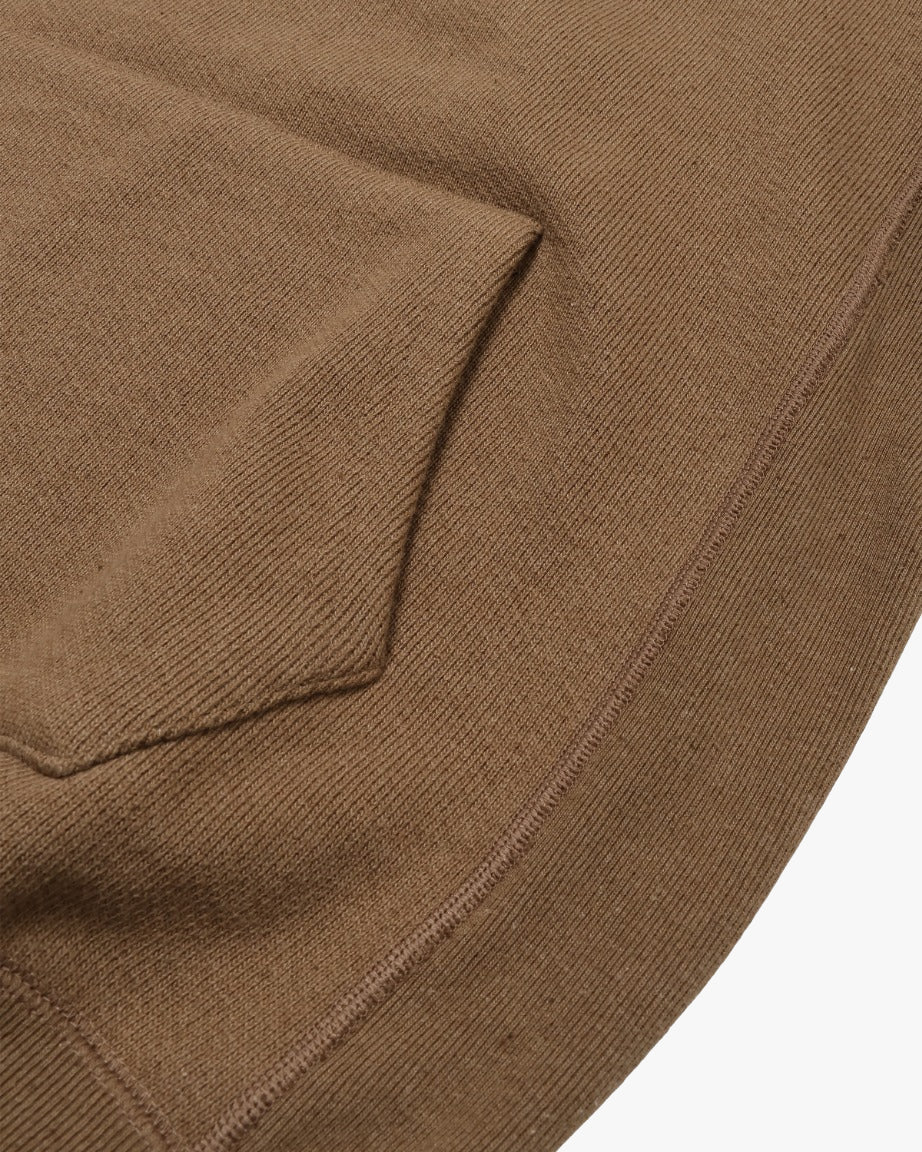 Wonder Looper 825gsm Double Heavyweight French Terry Iron Mordant Foxfibre® Pullover Hoodie - Coyote 80