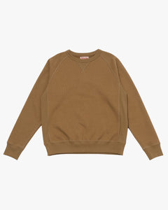 Wonder Looper 876gsm Double Heavyweight French Terry Pullover Crew Neck - Dune
