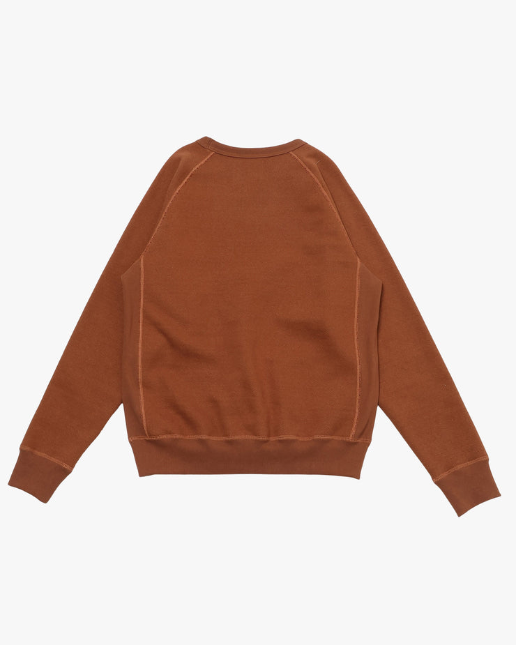 Wonder Looper 876gsm Double Heavyweight French Terry Pullover Crew Neck - Rust