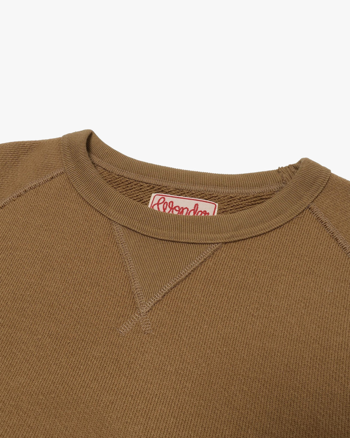Wonder Looper 876gsm Double Heavyweight French Terry Pullover Crew Neck - Dune