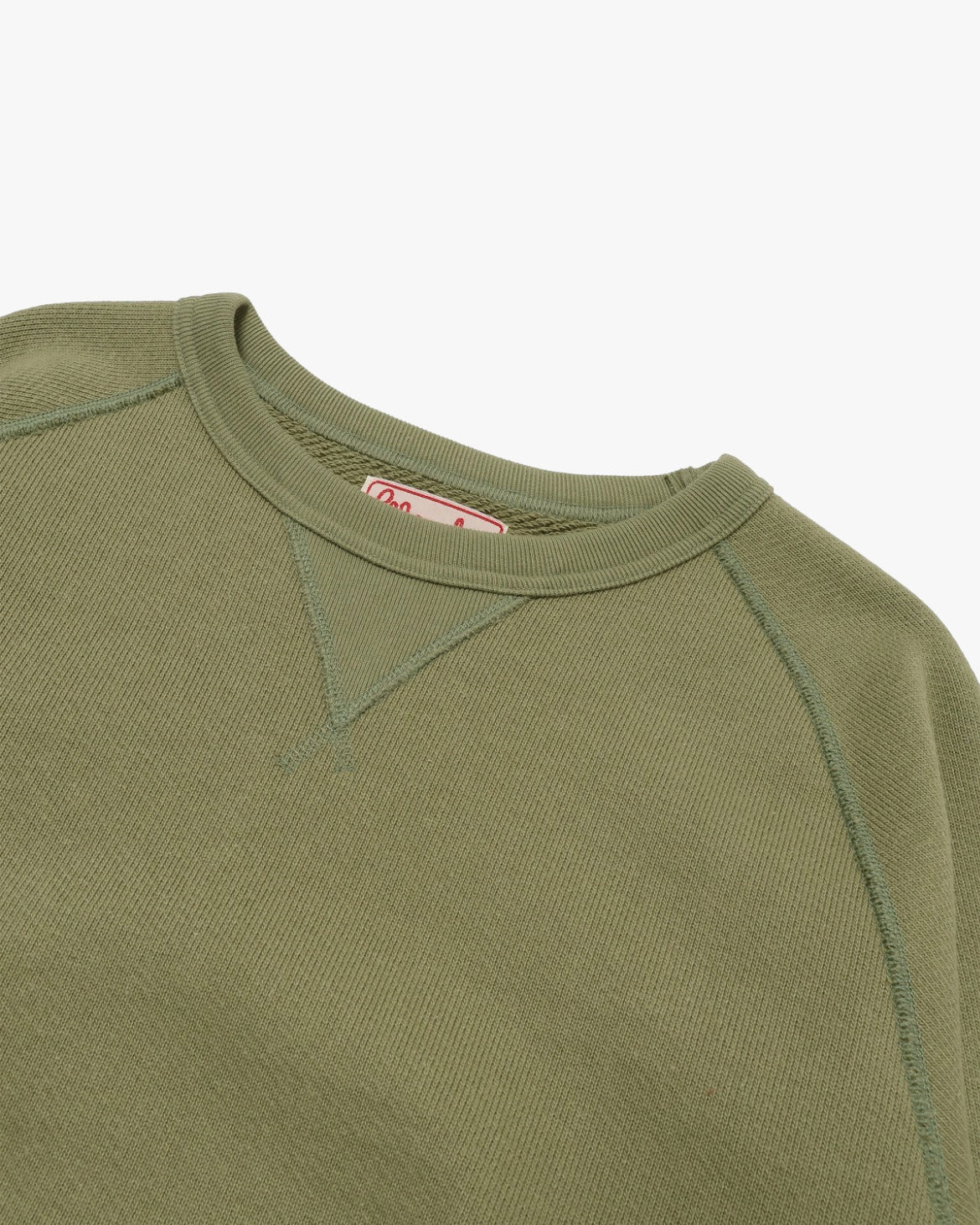 Wonder Looper 876gsm Double Heavyweight French Terry Pullover Crew Neck - Sage