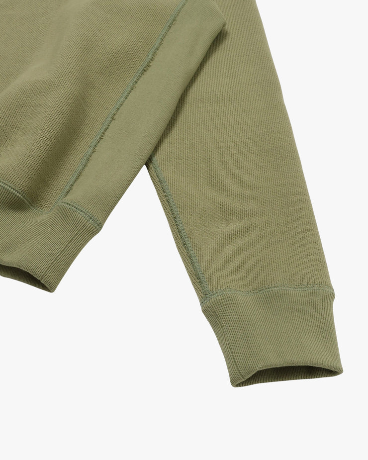 Wonder Looper 876gsm Double Heavyweight French Terry Pullover Crew Neck - Sage