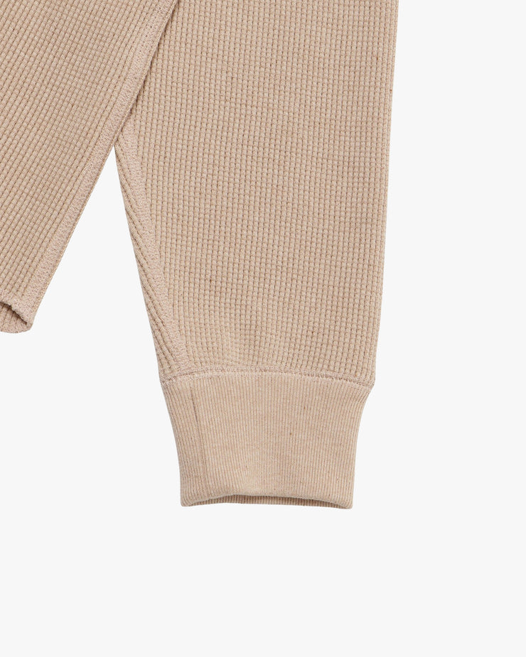 Wonder Looper Foxfibre® Heavyweight Waffle Henley - Coyote 15 | Wonder Looper T Shirts | JEANSTORE