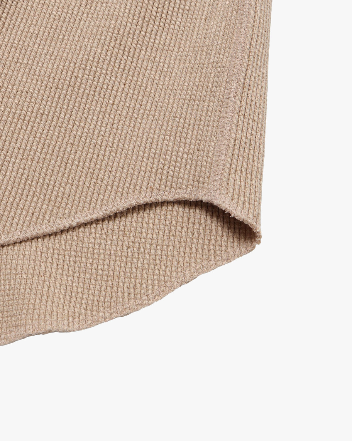Wonder Looper Foxfibre® Heavyweight Waffle Henley - Coyote 15 | Wonder Looper T Shirts | JEANSTORE