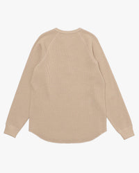 Wonder Looper Foxfibre® Heavyweight Waffle Henley - Coyote 15 | Wonder Looper T Shirts | JEANSTORE