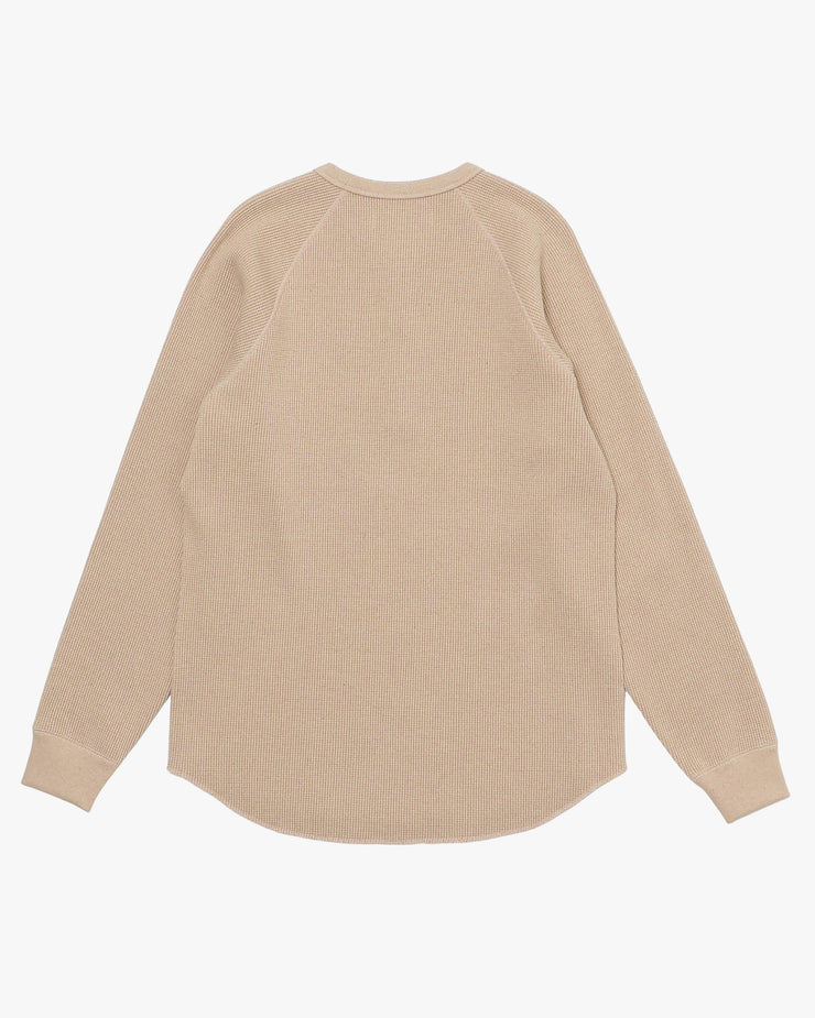 Wonder Looper Foxfibre® Heavyweight Waffle Henley - Coyote 15 | Wonder Looper T Shirts | JEANSTORE