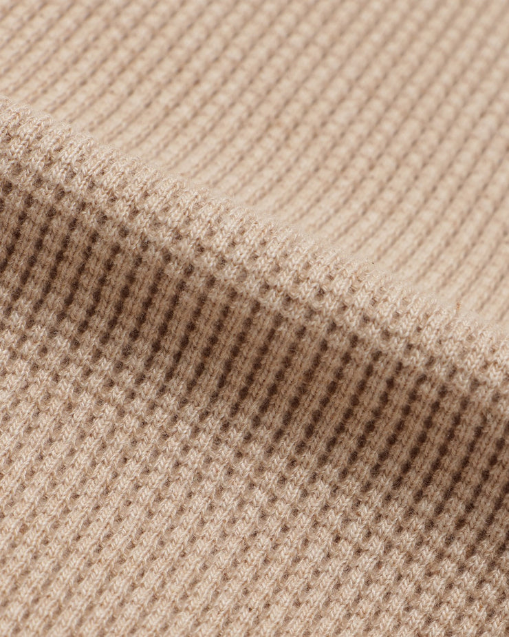 Wonder Looper Foxfibre® Heavyweight Waffle Henley - Coyote 15 | Wonder Looper T Shirts | JEANSTORE
