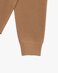 Wonder Looper Foxfibre® Heavyweight Waffle Henley - Coyote 70
