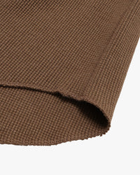 Wonder Looper Iron Mordant Foxfibre® Heavyweight Waffle Henley - Coyote 80 | Wonder Looper T Shirts | JEANSTORE
