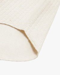 Wonder Looper Cashmere Blend Honeycomb L/S Henley - Ecru