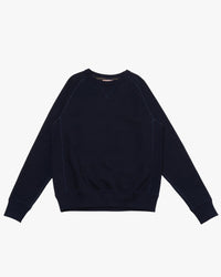 Wonder Looper Pullover Crewneck - Real Indigo Blanket Striped French Terry | Wonder Looper Sweaters & Knitwear | JEANSTORE