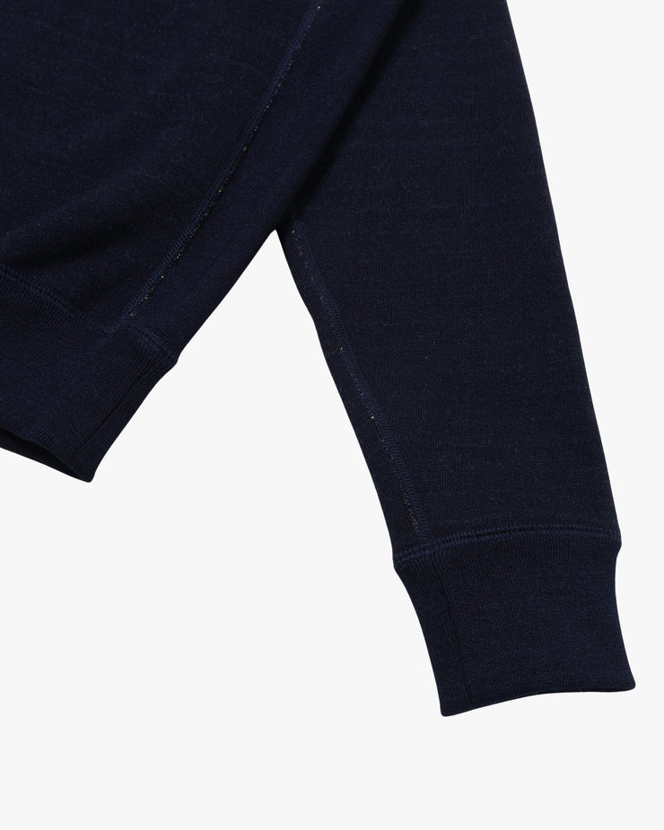 Wonder Looper Pullover Crewneck - Real Indigo Blanket Striped French Terry | Wonder Looper Sweaters & Knitwear | JEANSTORE