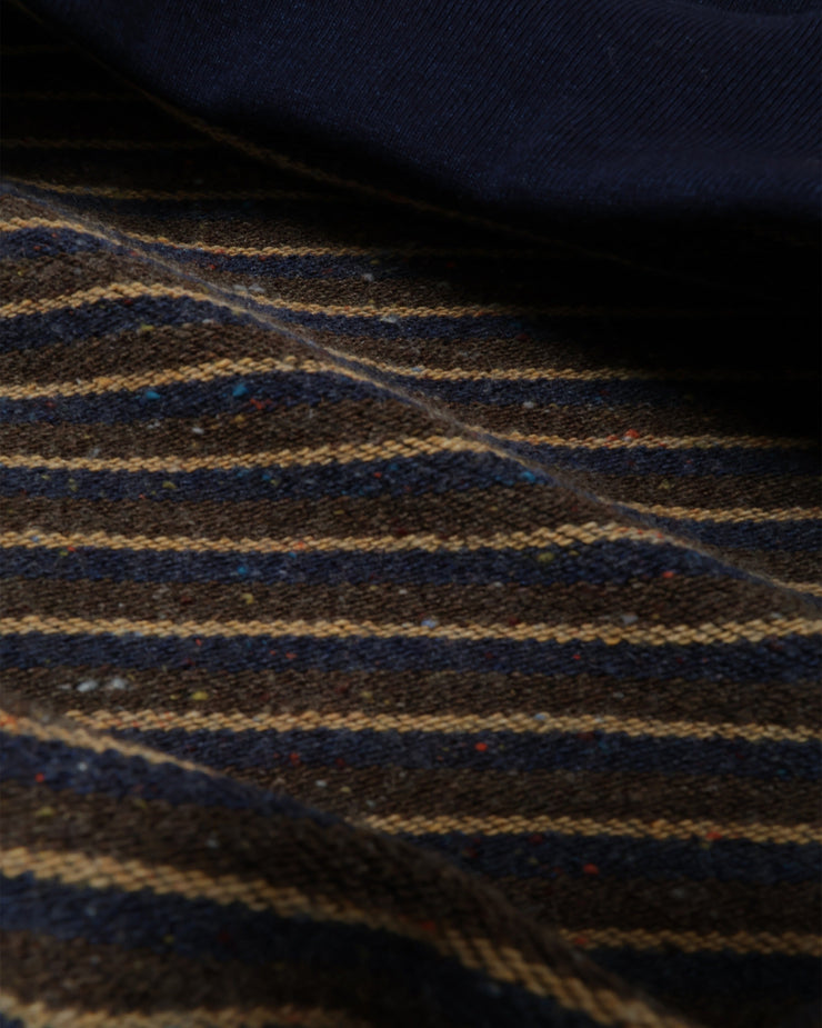 Wonder Looper Pullover Crewneck - Real Indigo Blanket Striped French Terry | Wonder Looper Sweaters & Knitwear | JEANSTORE