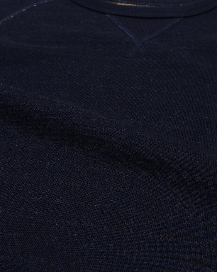 Wonder Looper Pullover Crewneck - Real Indigo Blanket Striped French Terry | Wonder Looper Sweaters & Knitwear | JEANSTORE