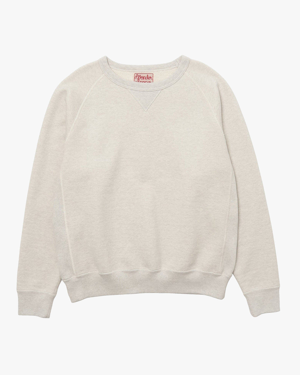 Wonder Looper 876gsm Double Heavyweight French Terry Pullover Crew Neck - Oatmeal