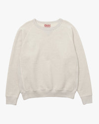 Wonder Looper 876gsm Double Heavyweight French Terry Pullover Crew Neck - Oatmeal