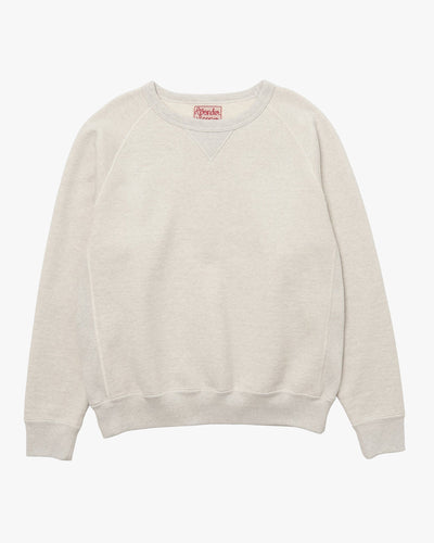 Wonder Looper 876gsm Double Heavyweight French Terry Pullover Crew Neck - Oatmeal