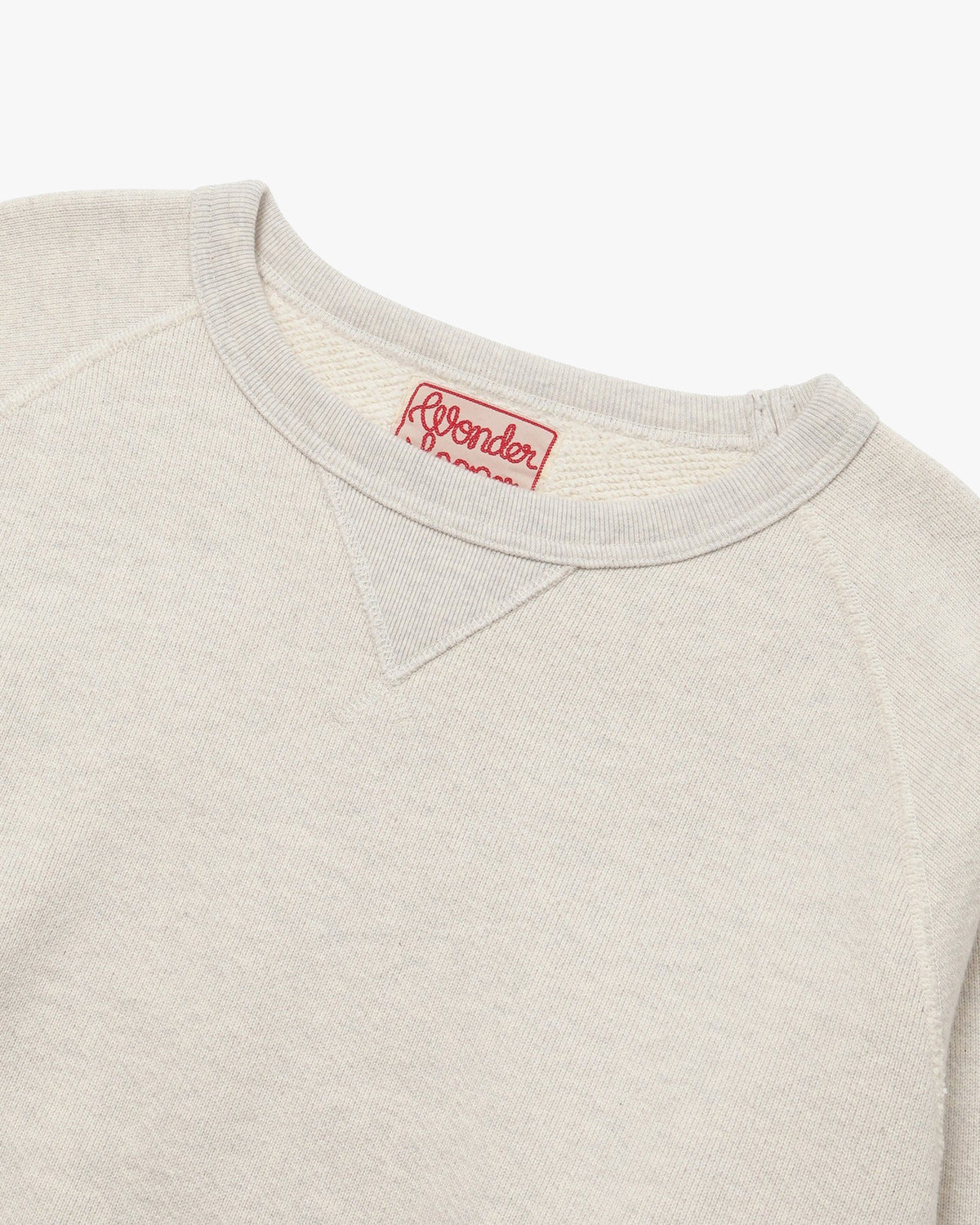 Wonder Looper 876gsm Double Heavyweight French Terry Pullover Crew Neck - Oatmeal