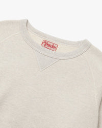 Wonder Looper 876gsm Double Heavyweight French Terry Pullover Crew Neck - Oatmeal