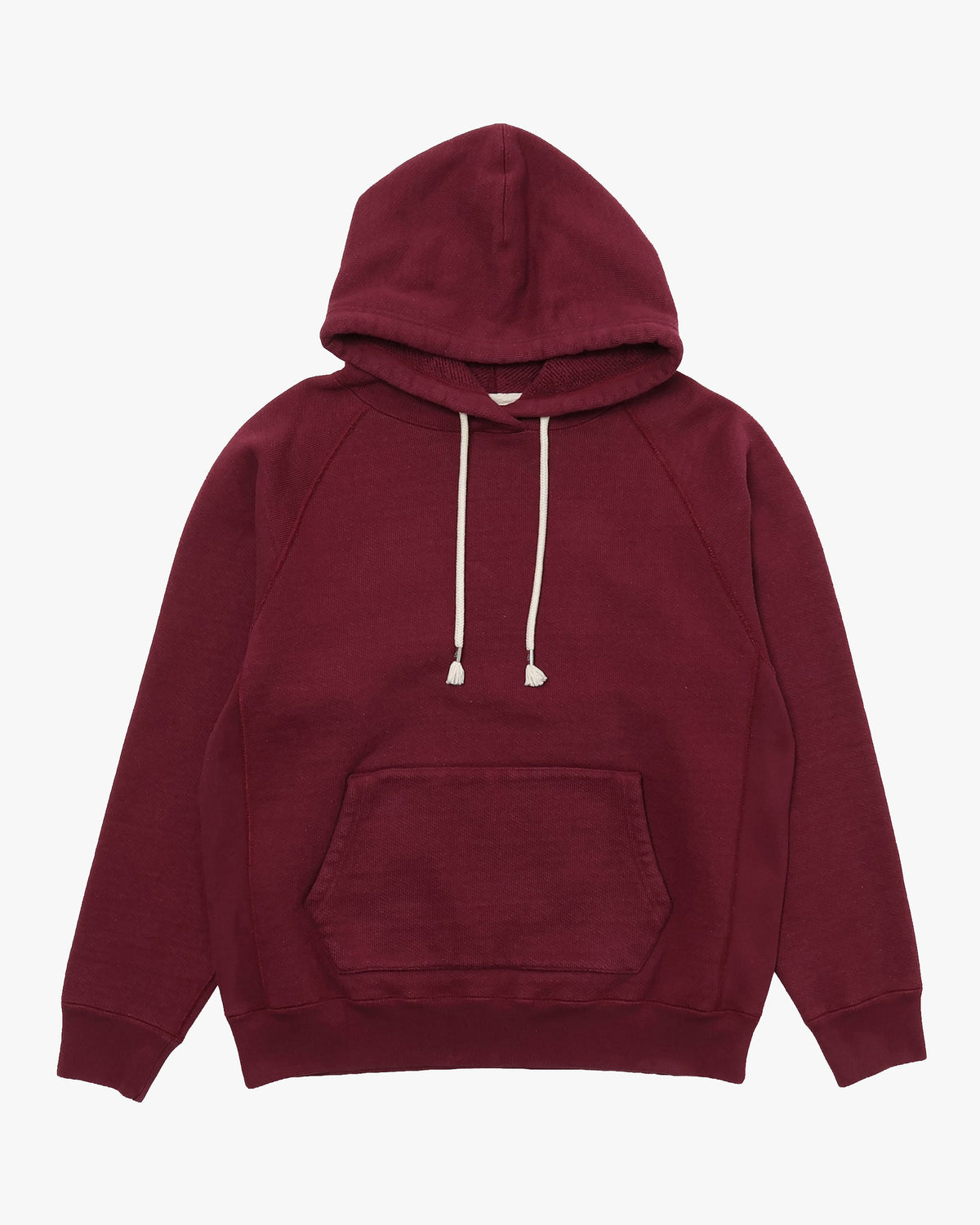 Wonder Looper 876gsm Double Heavyweight French Terry Pullover Hoodie - Burgundy