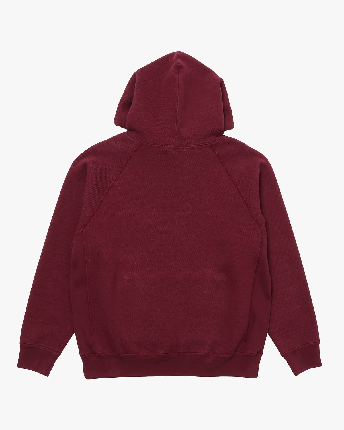 Wonder Looper 876gsm Double Heavyweight French Terry Pullover Hoodie - Burgundy