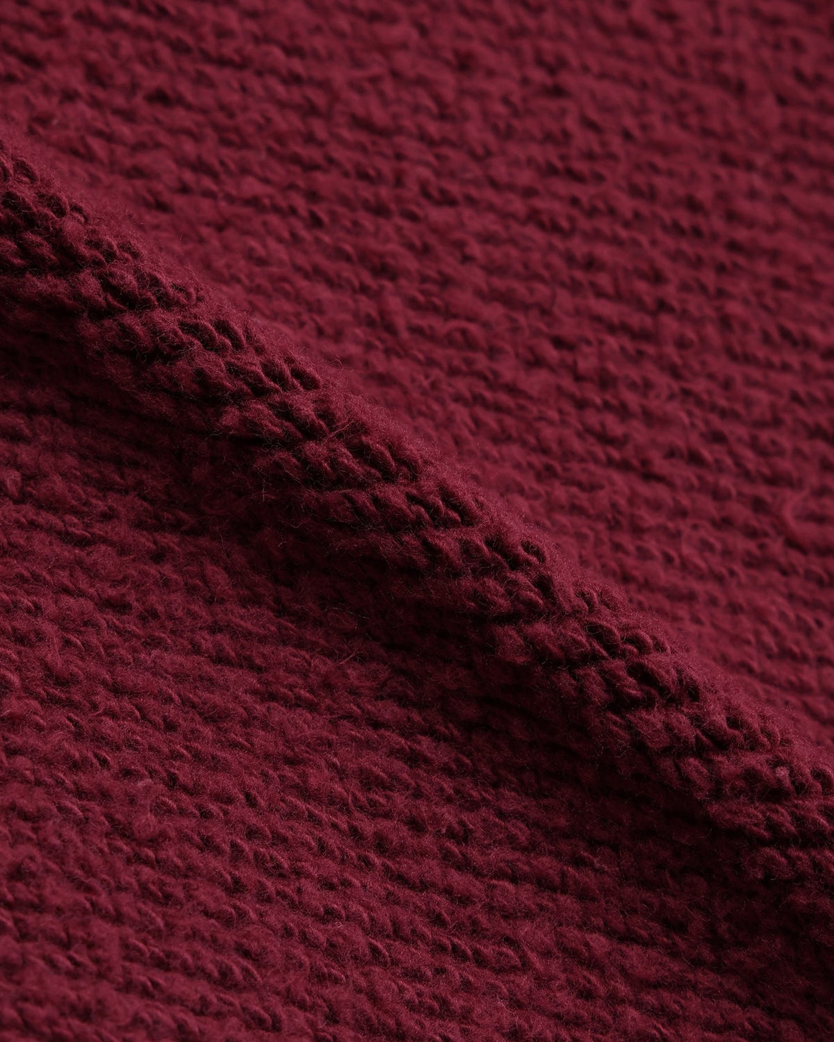 Wonder Looper 876gsm Double Heavyweight French Terry Pullover Hoodie - Burgundy