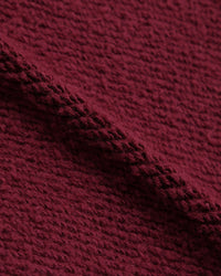 Wonder Looper 876gsm Double Heavyweight French Terry Pullover Hoodie - Burgundy
